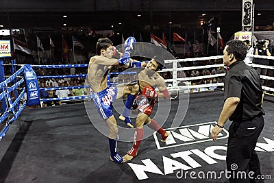 Muay Thai Match Editorial Stock Photo