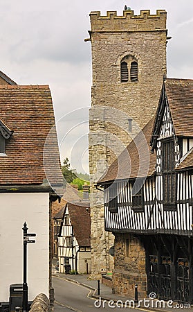 Much Wenlock, Shropshire, England Stock Photo