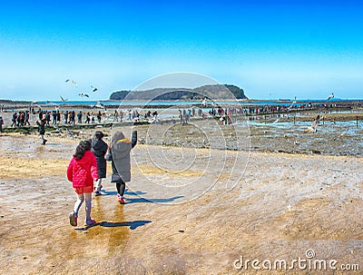 Muchangpo Myterious Sea Route, Boryeong, Chungnam, South Korea, Asia Editorial Stock Photo