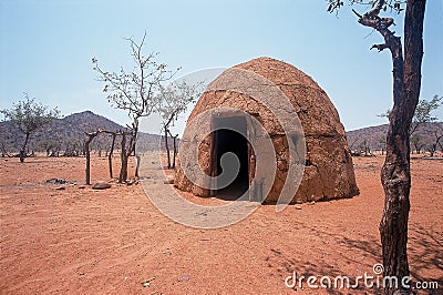 Mud Hut Stock Photo