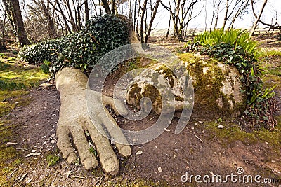 Mud Maiden at Lost Gardens of Heligan Stock Photo