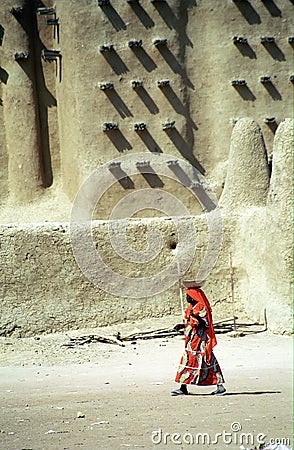 Mud Mosque, Djenne, Mali Editorial Stock Photo