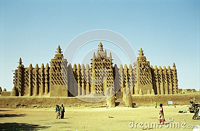 Mud Mosque, Djenne, Mali Editorial Stock Photo