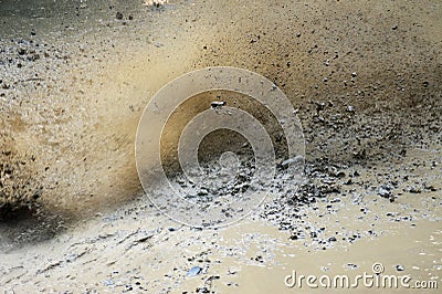 Mud splash Stock Photo