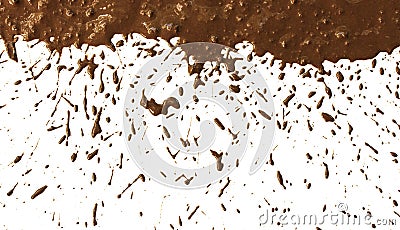 Mud splat pattern Stock Photo