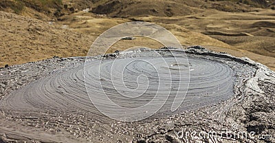 Mud Volcano - Buzau county - Romania Stock Photo