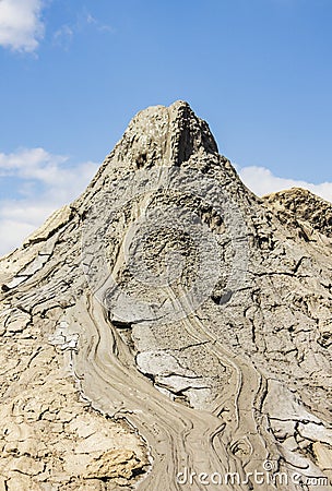 Mud Volcano - Buzau county - Romania Stock Photo