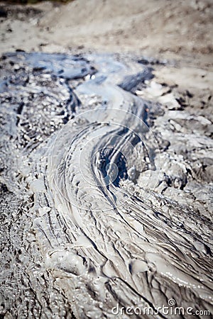 Mud volcano at Krasnodar state, Russia Stock Photo