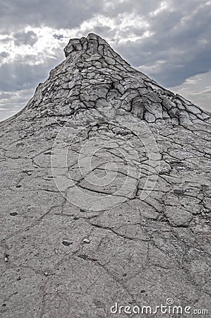 The mud volcanoes of Berca, Buzau, Romania Stock Photo