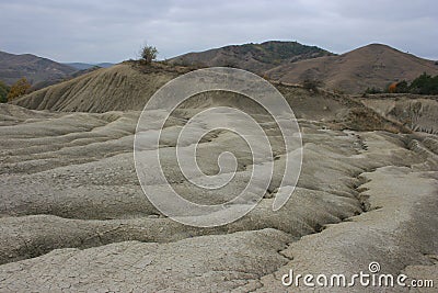 Mud Volcanoes at Berca Stock Photo