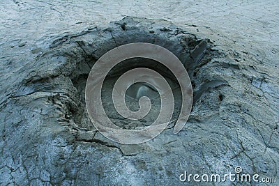 Mud Volcanoes at Berca, Romania Stock Photo