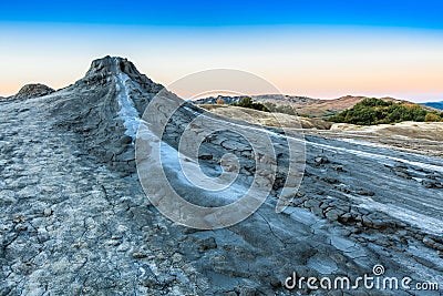 Mud Volcanoes in Buzau, Romania Stock Photo