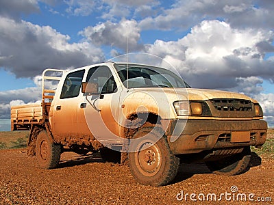 Muddy 4WD Stock Photo