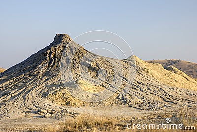 Muddy volcanoes Stock Photo