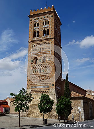 Mudejar towers in the city of Teruel. Spain Stock Photo