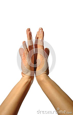 Mudra hands poses Stock Photo