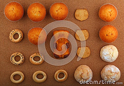 Muffin cookies studio quality light Stock Photo