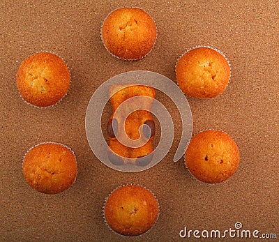 Muffin cookies studio quality light Stock Photo