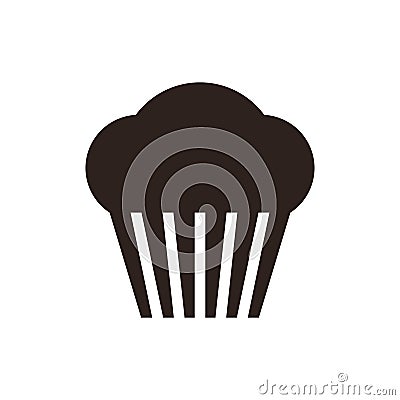 Muffin. Cupcake icon Vector Illustration