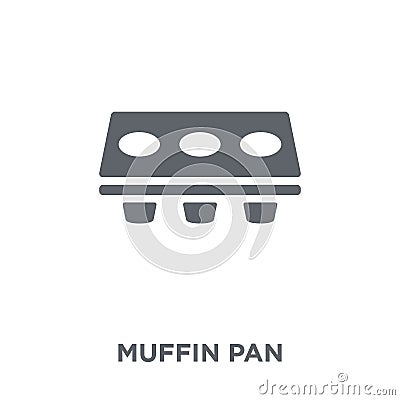 muffin pan icon from Kitchen collection. Vector Illustration