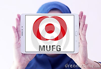 Mufg bank logo Editorial Stock Photo