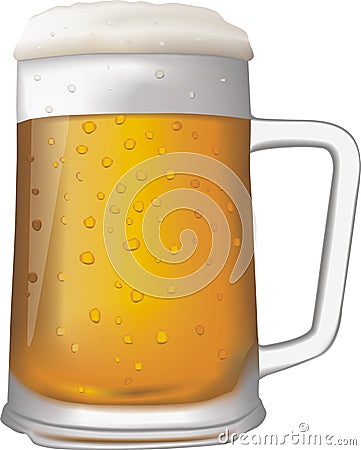 Mug of Beer Vector Illustration