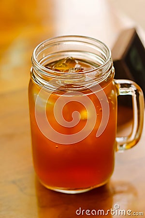 Mug of Iced Tea Stock Photo