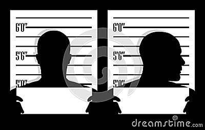 Mug shot Vector Illustration