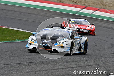 Mugello Circuit, Italy - October 8, 2021: Lamborghini Huracan Supertrofeo of Team FFF RACING TEAM drive by Luciano Privitelio - Editorial Stock Photo