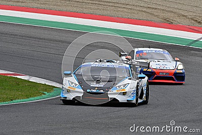 Mugello Circuit, Italy - October 8, 2021: Lamborghini Huracan Supertrofeo of Team FFF RACING TEAM drive by Luciano Privitelio - Editorial Stock Photo