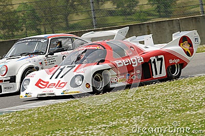 Mugello Historic Classic 25 April 2014 - RONDEAU M379 DFV - 1978 Editorial Stock Photo