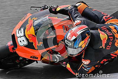 Mugello - ITALY, 2 JUNE: British Red Bull Ktm Factory Racing Team Rider Bradley Smith during Qualifying session at GP of Italy Editorial Stock Photo