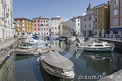 fishermen harbor, Muggia, Friuli, Italy Editorial Stock Photo