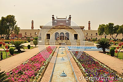 Mughal art and gardens , Lahore, Pakistan Stock Photo