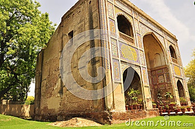 Mughal art in Lahore, Pakistan Editorial Stock Photo