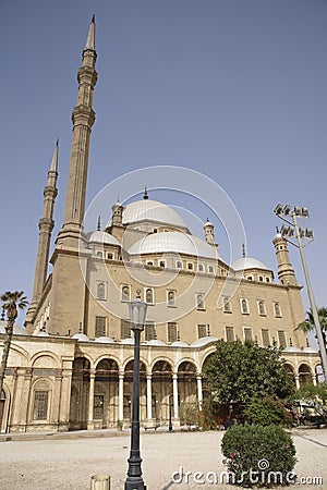 Muhammad Ali Mosque, also known as Alabaster Mosque, located in the highest part of the Cairo Citadel Stock Photo