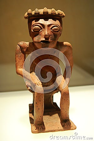 Muisca civilization artwork in Museum of Gold in Bogota Colombia Editorial Stock Photo