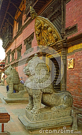 Mul Chowk, Patan, Nepal Editorial Stock Photo