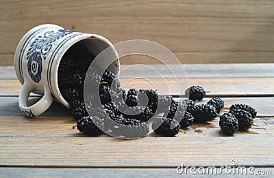 Mulberries Stock Photo