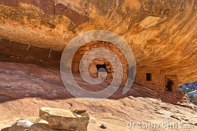 Mule Canyon Ruins HDR Stock Photo