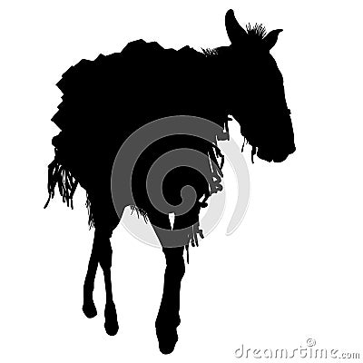Mule vector eps illustration by crafteroks Vector Illustration