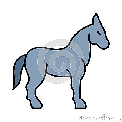 Mules Isolated Vector icon that can be easily modified or edited Vector Illustration