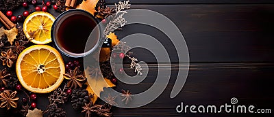 Mulled Wine is a warm, fragrant, and spiced wine, perfect for the holiday season. Stock Photo