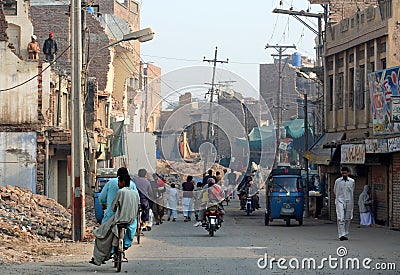 Multan suburbs Editorial Stock Photo