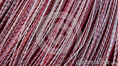 Multi-color Broom Stripes Abstract. Texture pattern close up detail macro. Abstract background Stock Photo