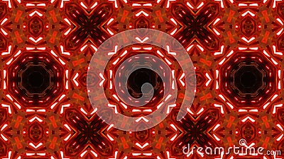 Multi color kaleidoscope pattern with highly abstract shapes Stock Photo