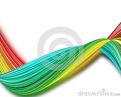 Multi color wave background Stock Photo