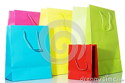 Multi-colored Bags Stock Photo