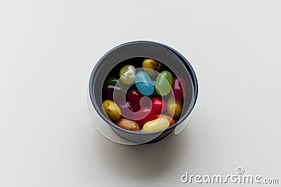 Multi-colored jelly beans Stock Photo