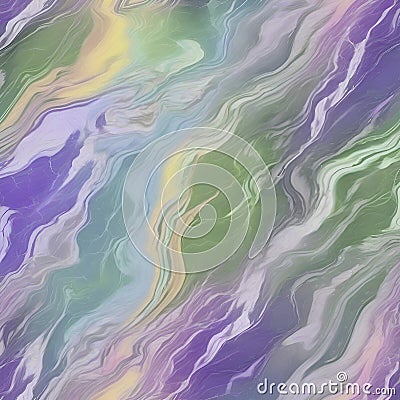 Multi-colored Lightning Pattern Marble. Generative AI. Cartoon Illustration